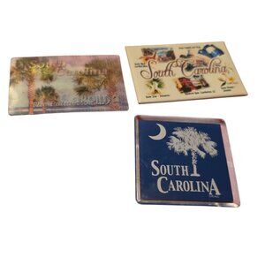 State Of South Carolina Fridge Magnets Set Of Three
